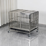 Stainless Steel Dog Crate with Tray
