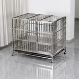 Stainless Steel Dog Crate with Tray