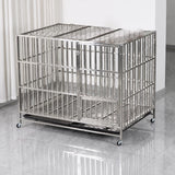 Stainless Steel Dog Crate with Tray