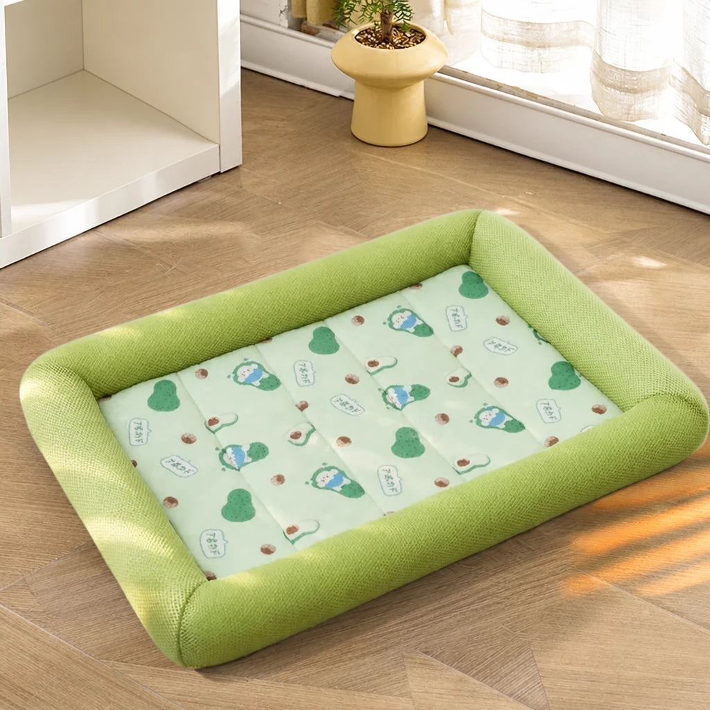 Cushioned Pet Bed Mat for Dogs and Cats