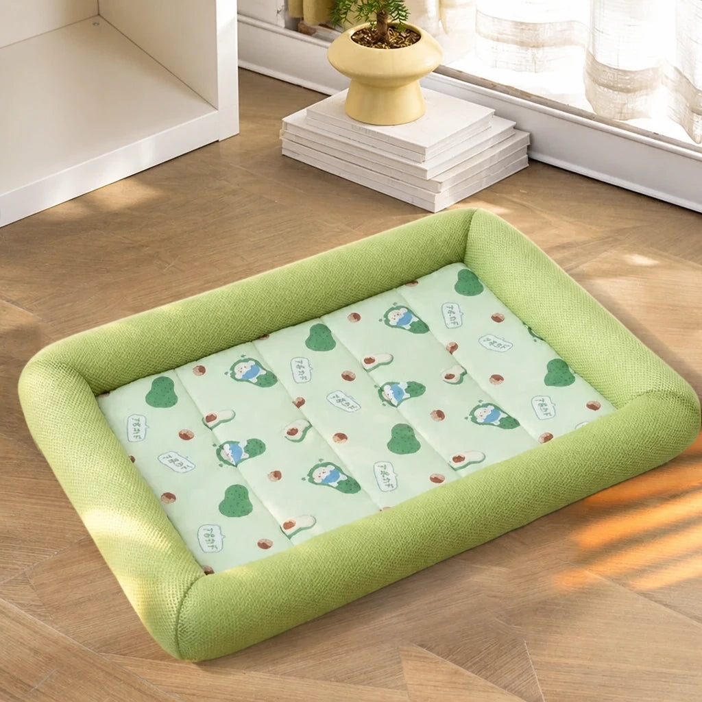 Cushioned Pet Bed Mat for Dogs and Cats