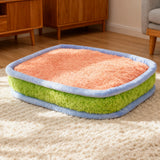 Colorful Plush Pet Bed for Dogs and Cats