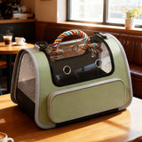 Breathable Pet Carrier Backpack with Handheld Carry Option