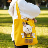 Canvas Pet Carrier Backpack for Cats and Small Dogs