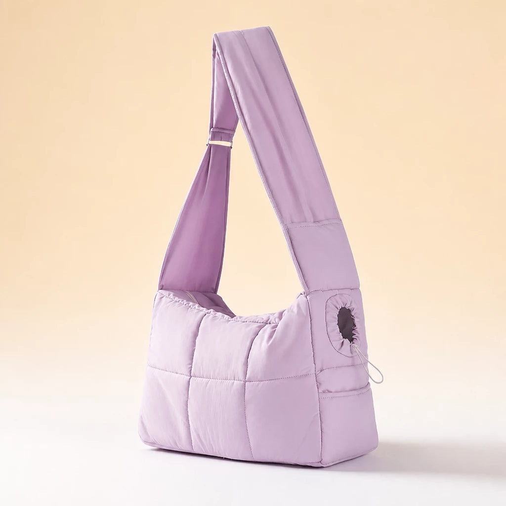 Nylon Pet Carrier Bag with Breathable Mesh for Cats & Dogs