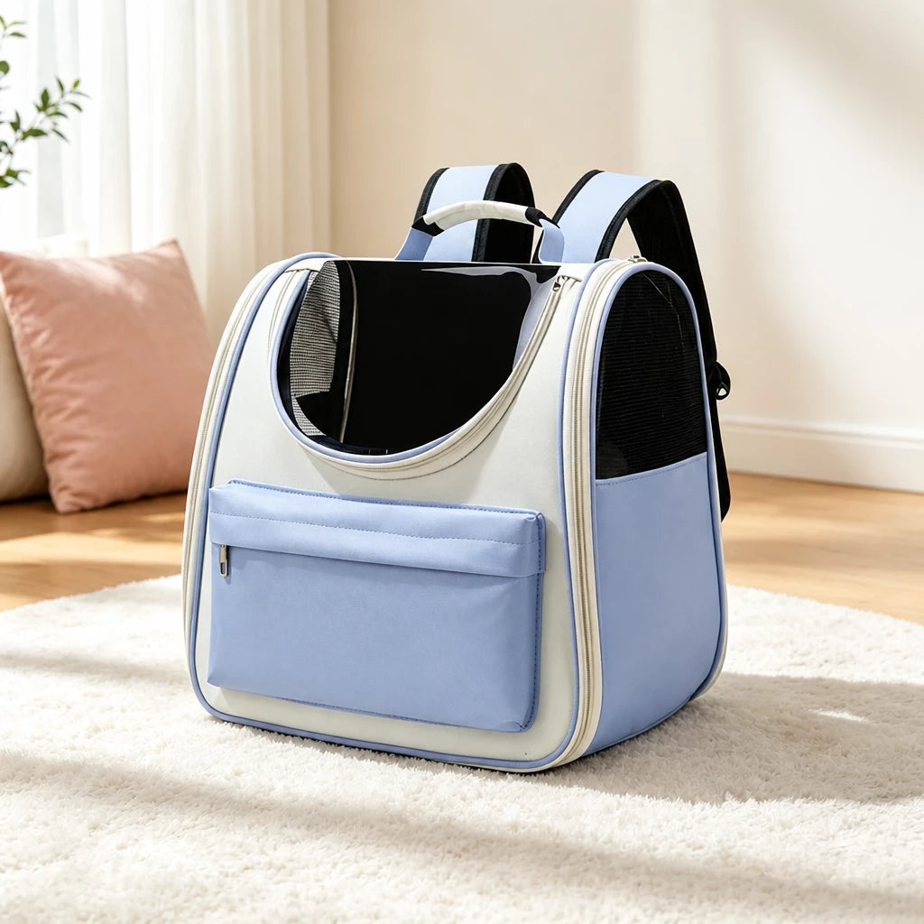 Pet Carrier Backpack with Breathable Design for Travel