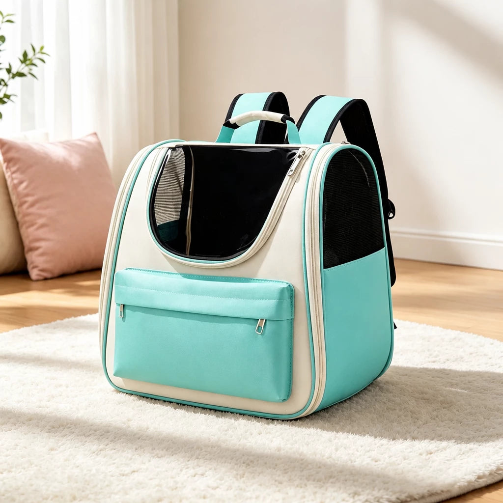 Pet Carrier Backpack with Breathable Design for Travel