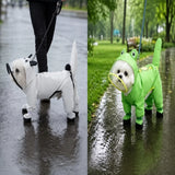 Frog-Style Full-Coverage Raincoat for Small Dogs