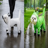 Frog-Style Full-Coverage Raincoat for Small Dogs