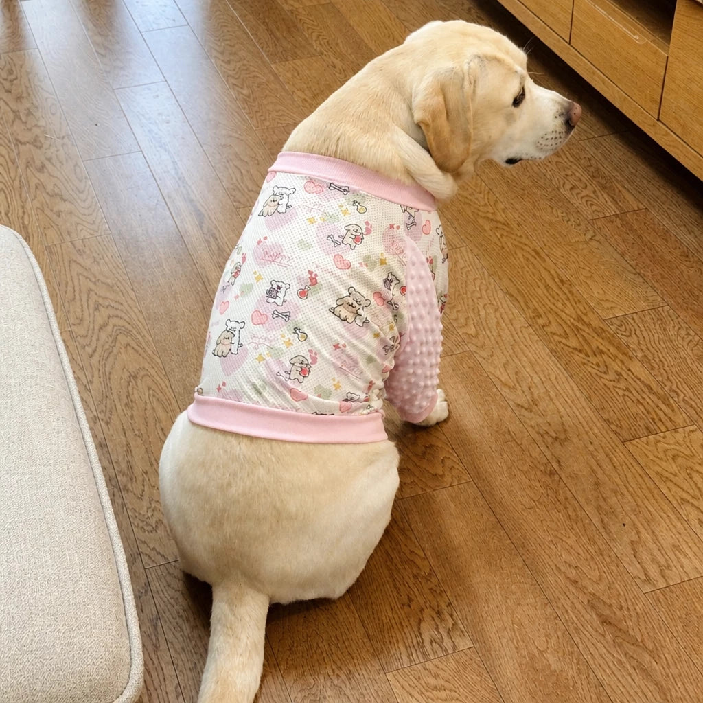 Lightweight Dog Jacket with Elbow and Knee Sleeves for Large Dogs