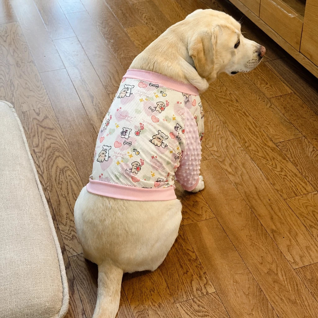 Lightweight Dog Jacket with Elbow and Knee Sleeves for Large Dogs