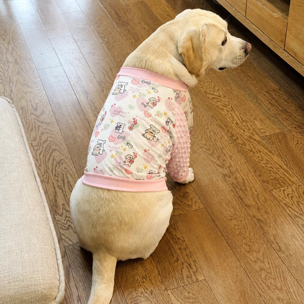 Lightweight Dog Jacket with Elbow and Knee Sleeves for Large Dogs