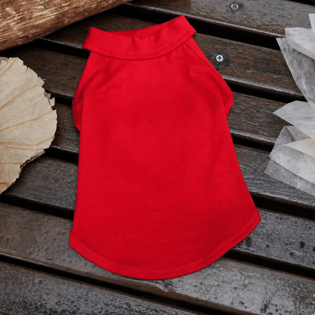 Summer Sleeveless Pet Vest for Dogs and Cats