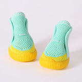 Nylon Knit Dog Shoes with Hook-and-Loop Closures