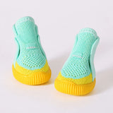 Nylon Knit Dog Shoes with Hook-and-Loop Closures