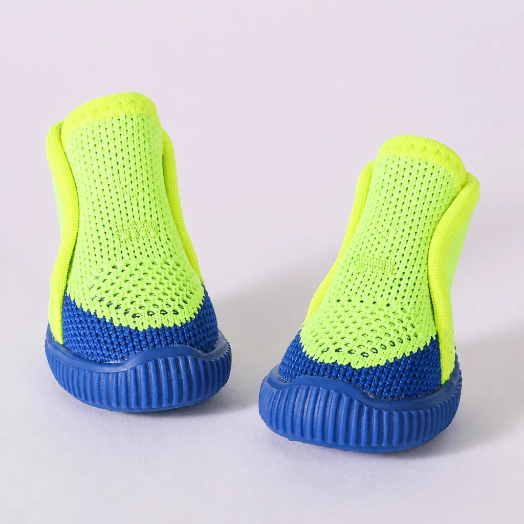 Nylon Knit Dog Shoes with Hook-and-Loop Closures