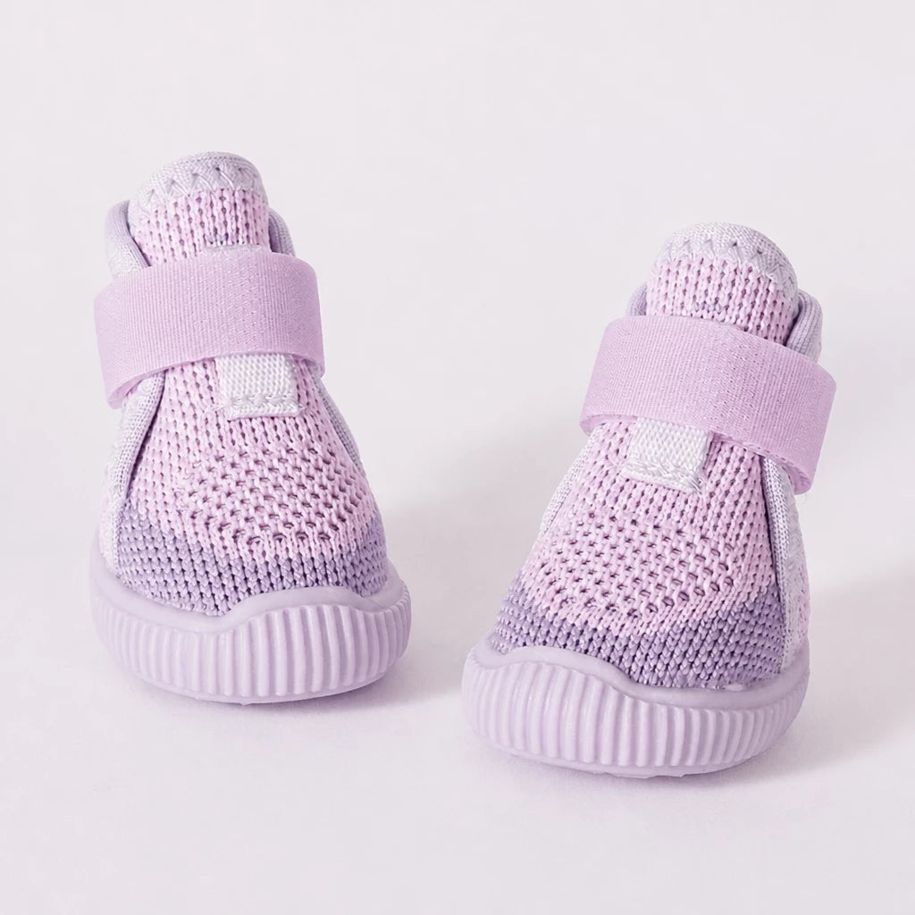 Nylon Knit Dog Shoes with Hook-and-Loop Closures