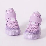 Nylon Knit Dog Shoes with Hook-and-Loop Closures