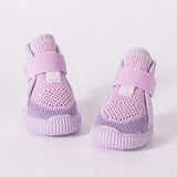 Nylon Knit Dog Shoes with Hook-and-Loop Closures