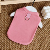 Lightweight Cotton Dog Tank Top with Ruffle Trim