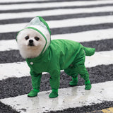 Four-Leg Waterproof Raincoat for Small Dogs