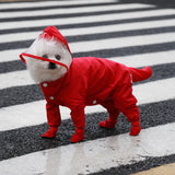 Four-Leg Waterproof Raincoat for Small Dogs