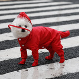 Four-Leg Waterproof Raincoat for Small Dogs