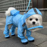 Four-Leg Waterproof Raincoat for Small Dogs