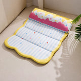 Foldable Cotton Pet Bed with Bolster Sides for Dogs and Cats