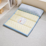 Foldable Cotton Pet Bed with Bolster Sides for Dogs and Cats