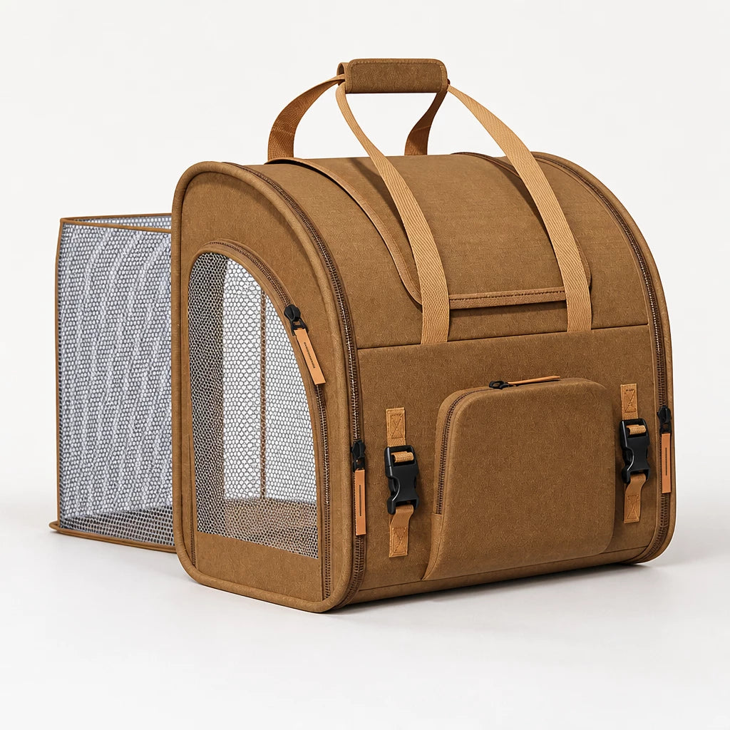 Expandable Pet Carrier Backpack for Cats and Small Dogs