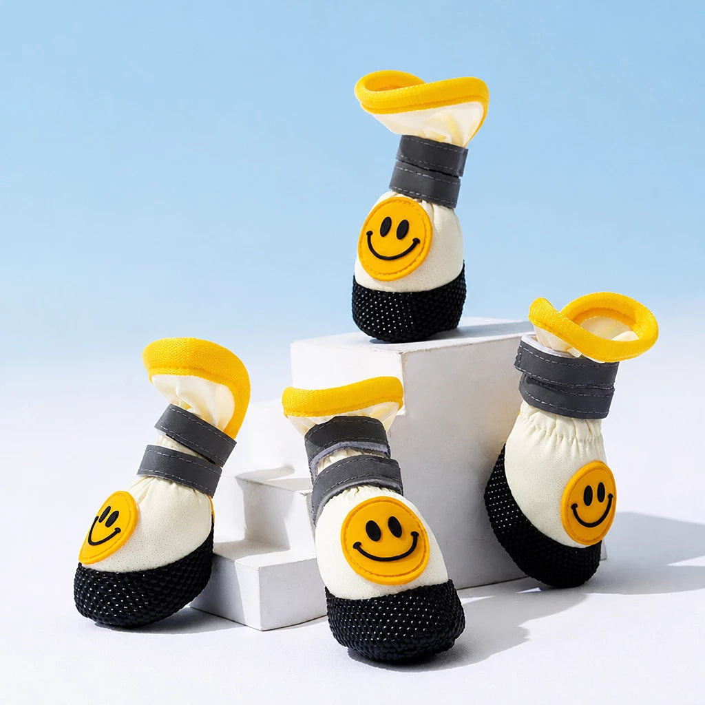 Soft-Sole Nylon Dog Boots for Small to Medium Dogs