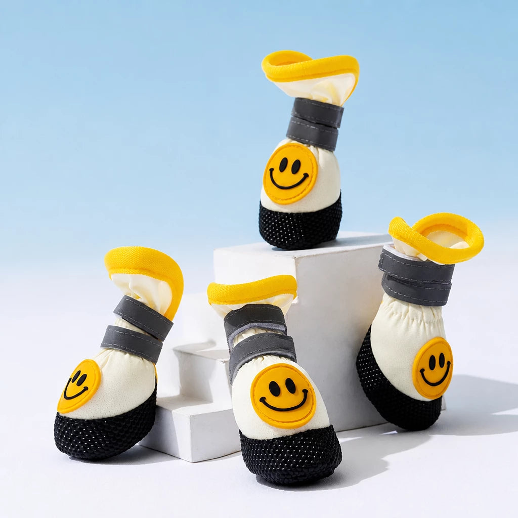 Soft-Sole Nylon Dog Boots for Small to Medium Dogs