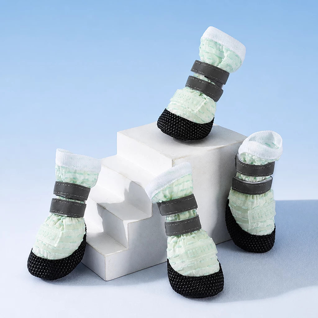 Soft-Sole Nylon Dog Boots for Small to Medium Dogs