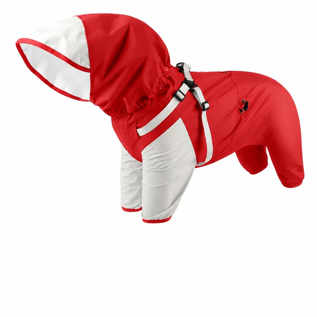 Four-Legged Waterproof Dog Raincoat