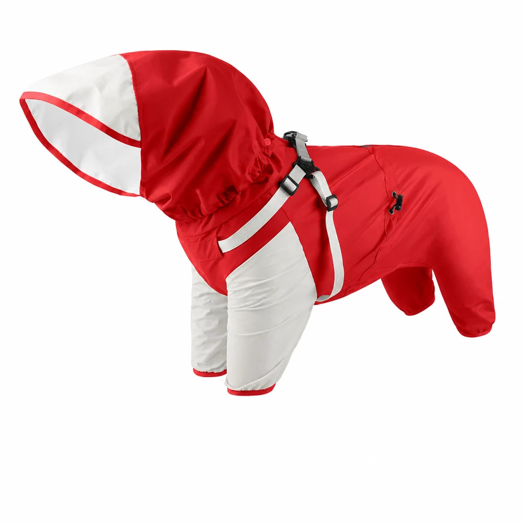 Four-Legged Waterproof Dog Raincoat
