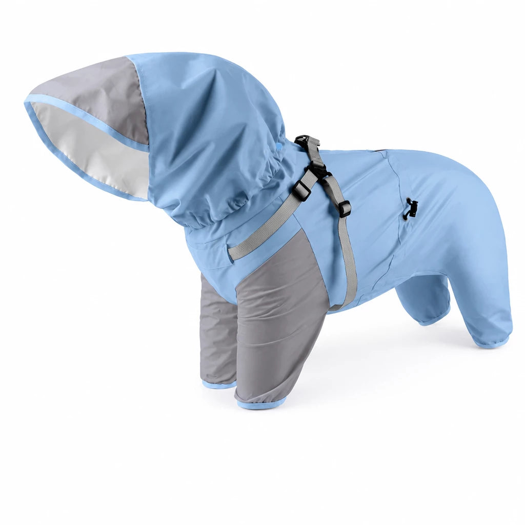 Four-Legged Waterproof Dog Raincoat
