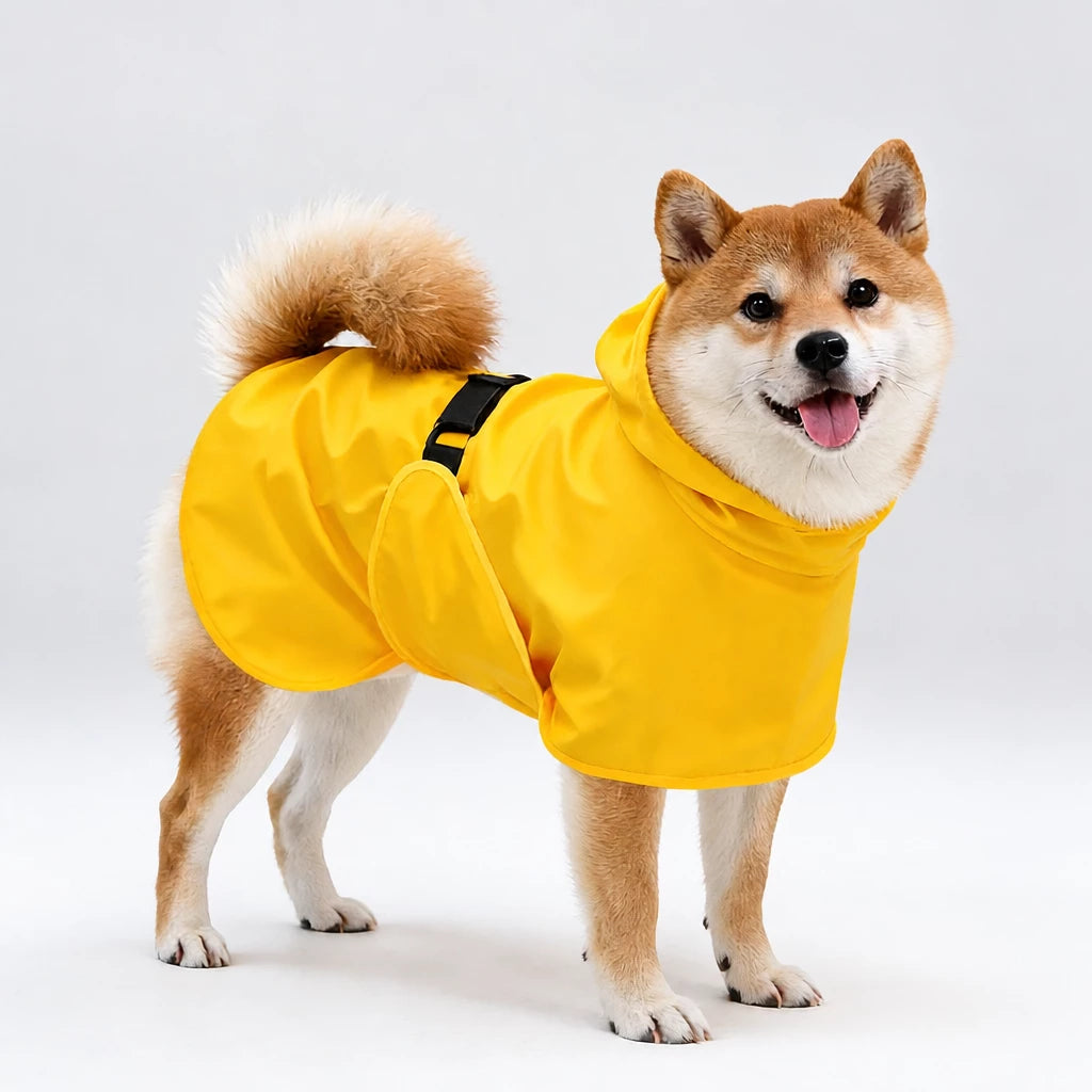Waterproof Dog Raincoat with Belly Coverage