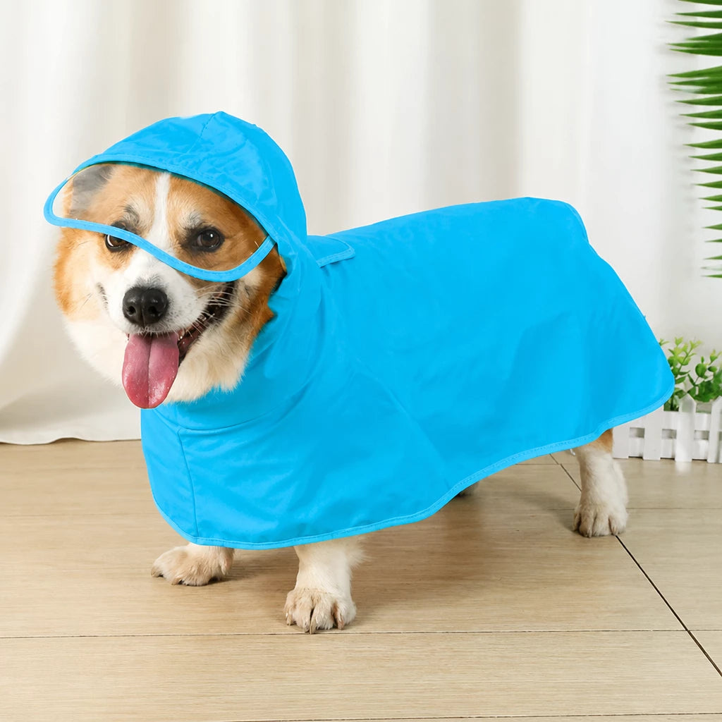 Waterproof Dog Raincoat with Belly Coverage