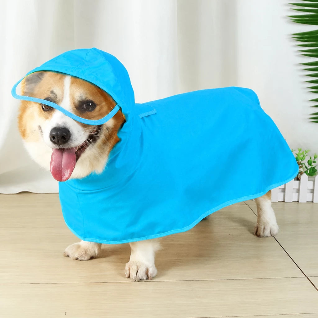 Waterproof Dog Raincoat with Belly Coverage
