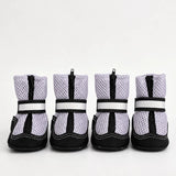 Breathable Mesh Dog Shoes with Zipper Closure