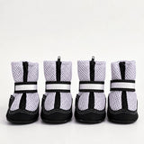 Breathable Mesh Dog Shoes with Zipper Closure