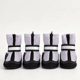 Breathable Mesh Dog Shoes with Zipper Closure