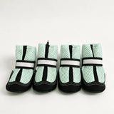 Breathable Mesh Dog Shoes with Zipper Closure