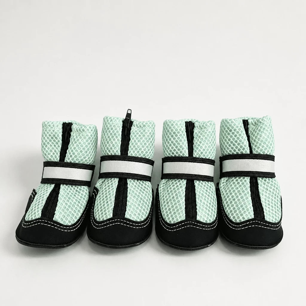 Breathable Mesh Dog Shoes with Zipper Closure