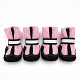Breathable Mesh Dog Shoes with Zipper Closure