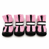 Breathable Mesh Dog Shoes with Zipper Closure