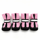 Breathable Mesh Dog Shoes with Zipper Closure