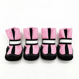 Breathable Mesh Dog Shoes with Zipper Closure