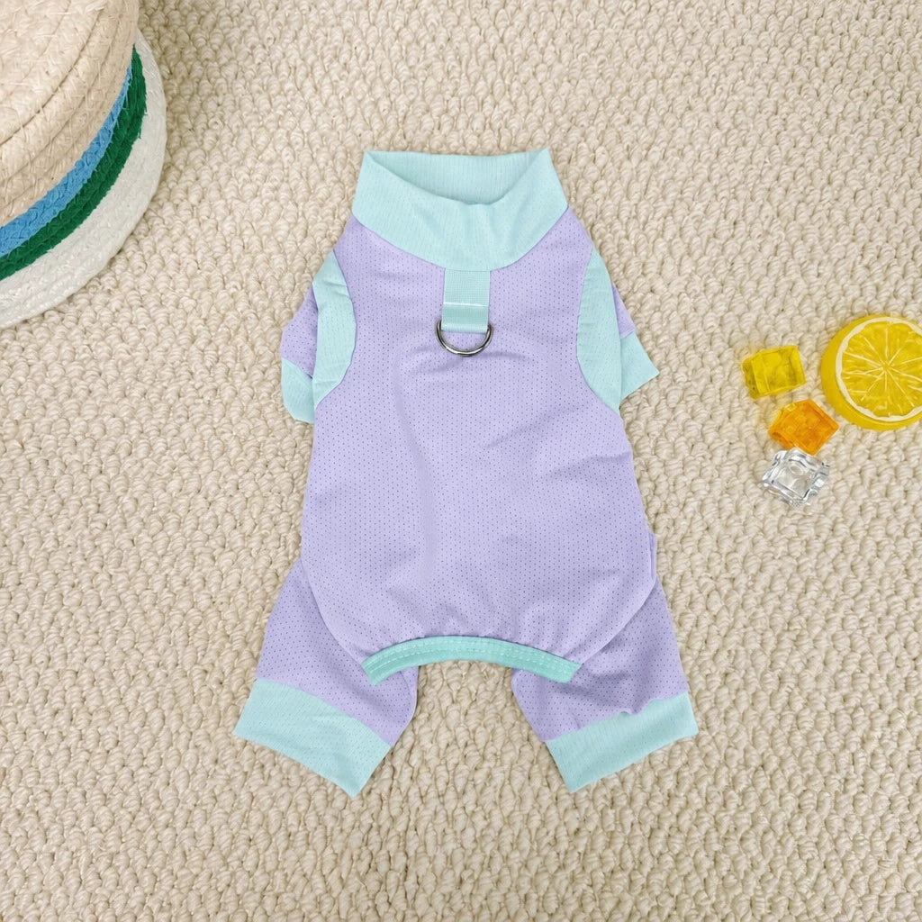Warm-Weather Four-Legged Mesh Pet Shirt for Dogs and Cats